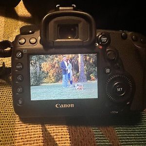 Canon 5 D Mark IV camera with 50mm &  72mm lens, two lens hoods & case .